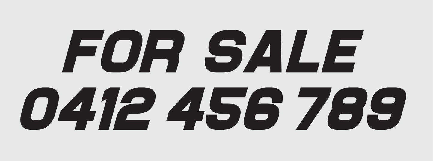 For Sale Decals